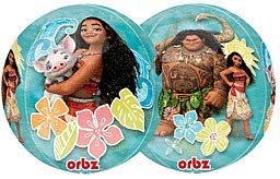 Moana 16'' Orbz Balloon - Disney Themed Birthday Party Decorations - Pack of 12 - Perfect for Kids Birthday Parties, Baby Showers & Disney Themed Events