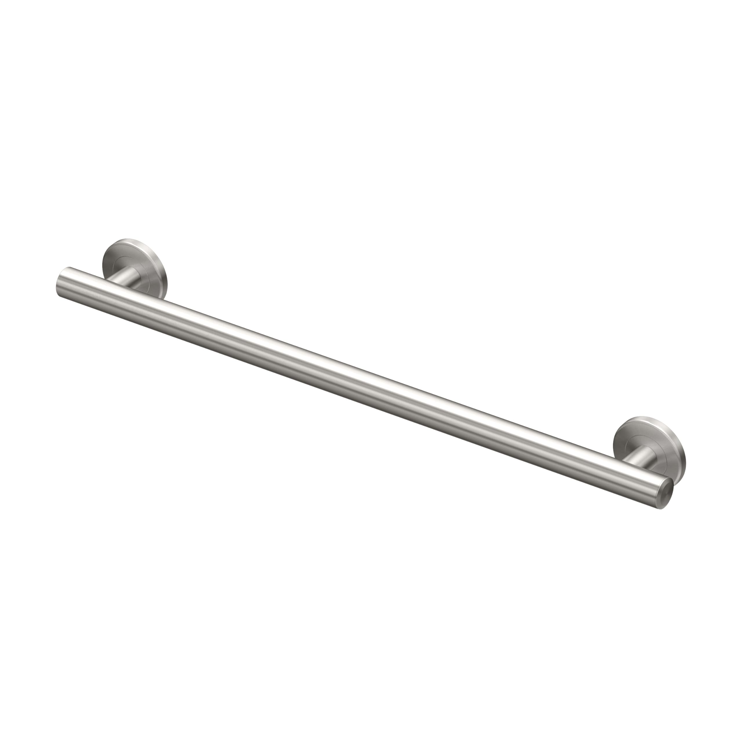 Gatco 855 Latitude II 24-Inch Stainless Steel Grab Bar for Bathroom Safety - ADA Compliant Shower Handle for Elderly & Disabled - Non-Slip Bathroom Support Bar for Toilet & Tub Accessibility