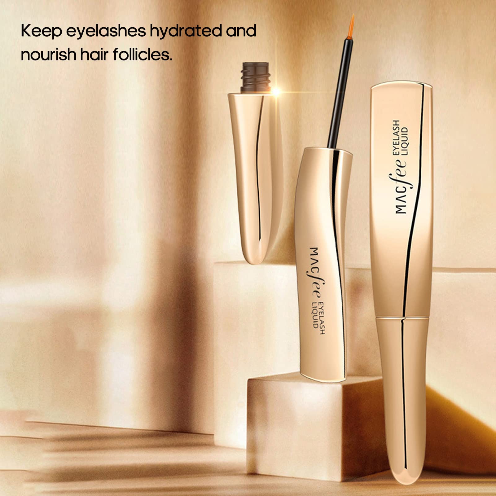 4.5ml Eyelash Growth Serum for Longer, Thicker & Curlier Lashes - Natural Nourishing Formula for Eyebrows & Eyelashes | Perfect for Daily Use & Special Occasions