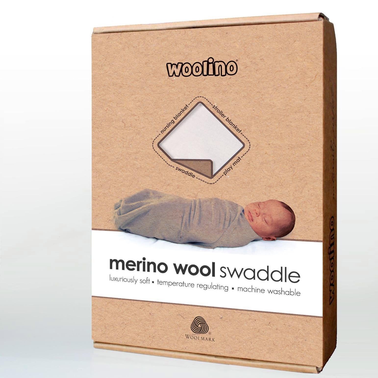Soft Merino Wool Swaddle Blanket for Newborns 0-3 Months | Breathable & Hypoallergenic Baby Wrap | Perfect for Sleeping, Swaddling & Comfort | Beige