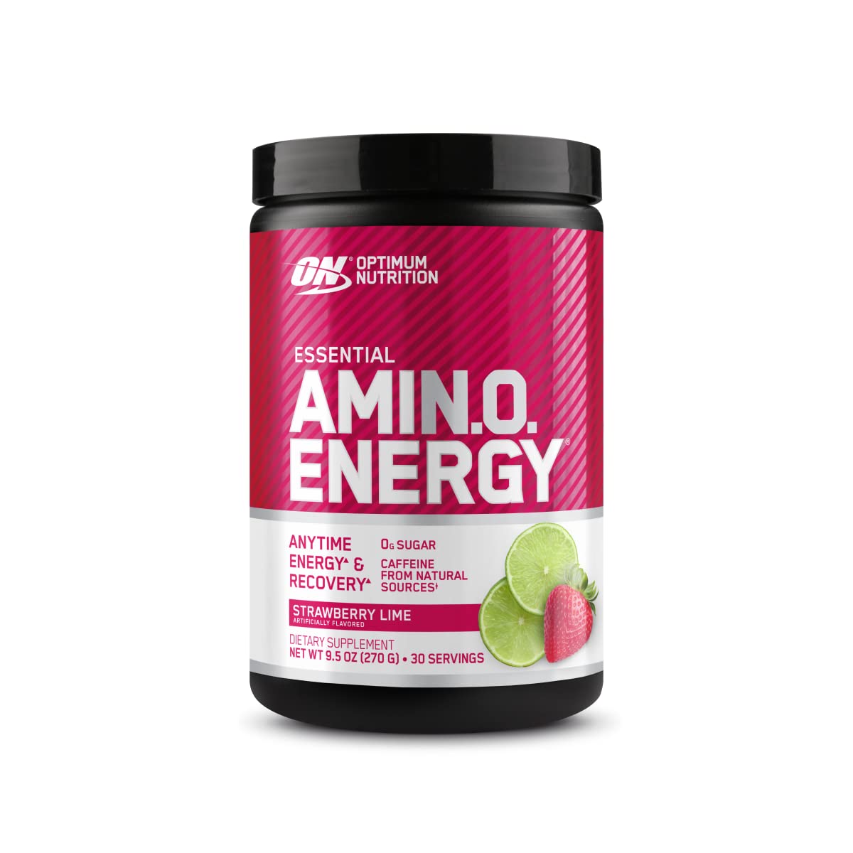 Optimum Nutrition Amino Energy Pre Workout Powder - Keto Friendly with Green Tea, BCAA, Amino Acids & Green Coffee Extract - Strawberry Lime Flavor, 30 Servings | Boost Energy & Endurance for Gym, Running & Fitness Training (Packaging May Vary)