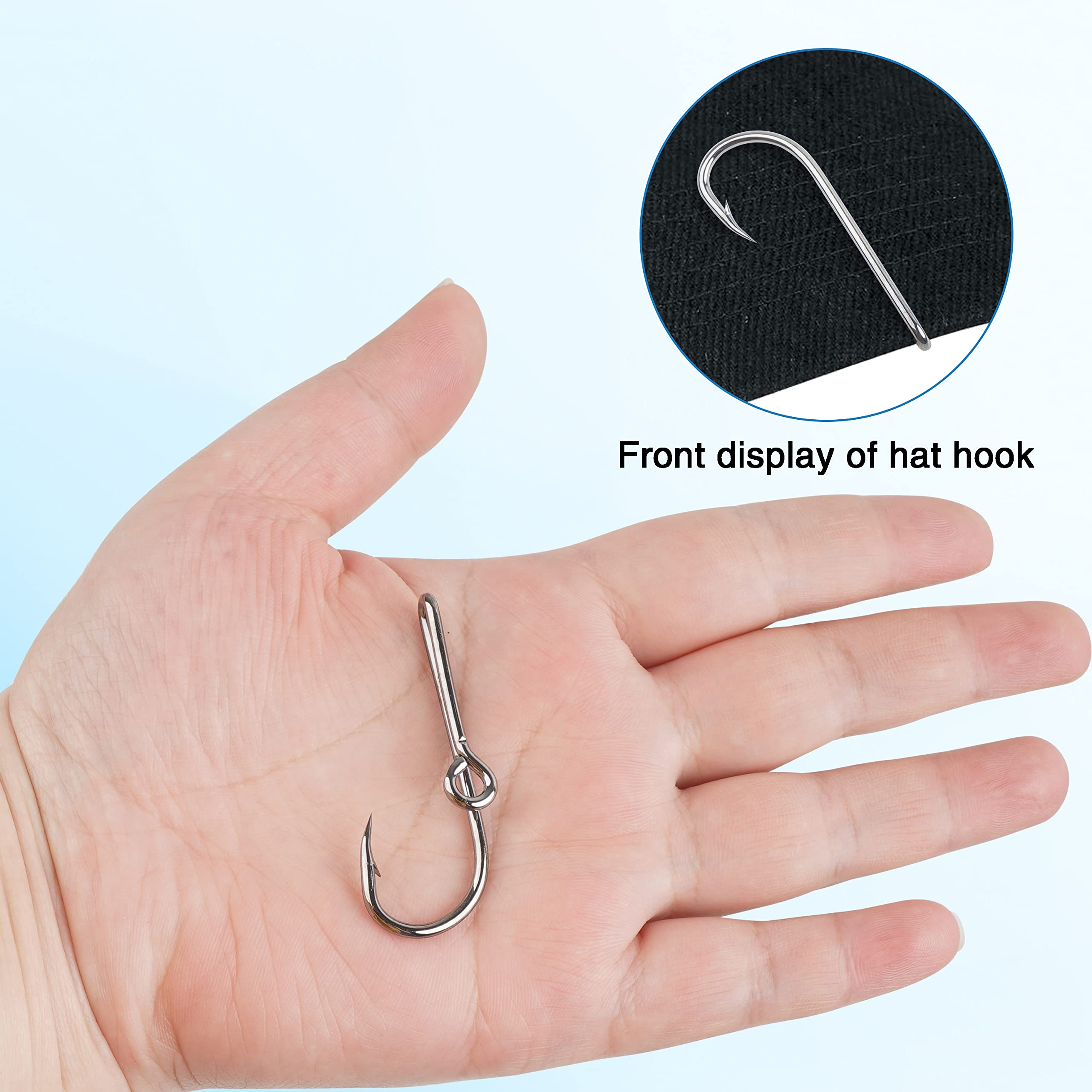 20pcs Fishing Hook Hat Pins - Gold & Black Fish Hook Hat Clips for Caps, Hats & Ties - Perfect for Fishing Enthusiasts & Outdoor Adventures