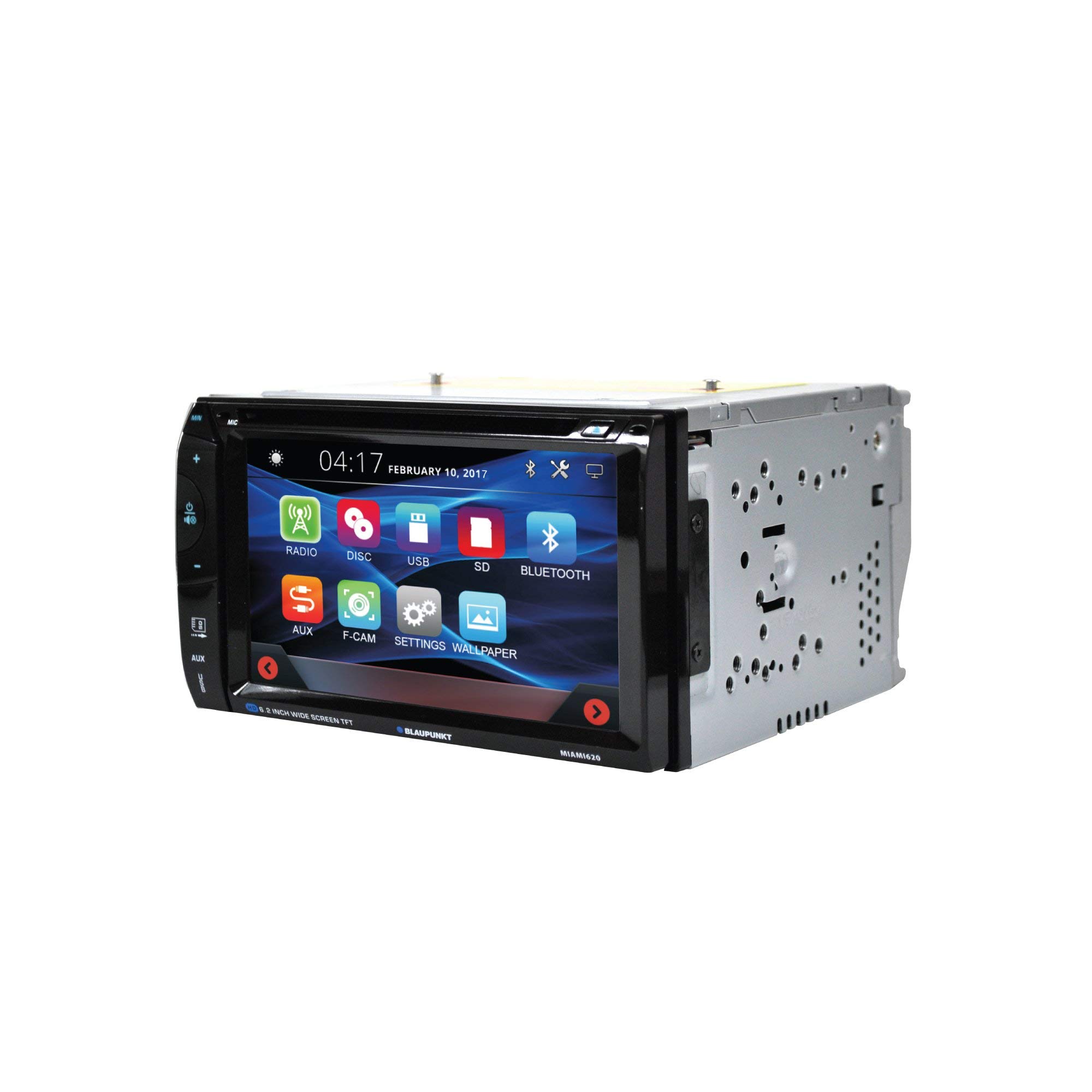 Blaupunkt Miami 620 6.2-inch Touchscreen Car Stereo with Bluetooth, USB, SD Card, AUX & Backup Camera - Includes Remote Control & Magnetic Phone Holder - Perfect for Hands-Free Driving & Car Entertainment