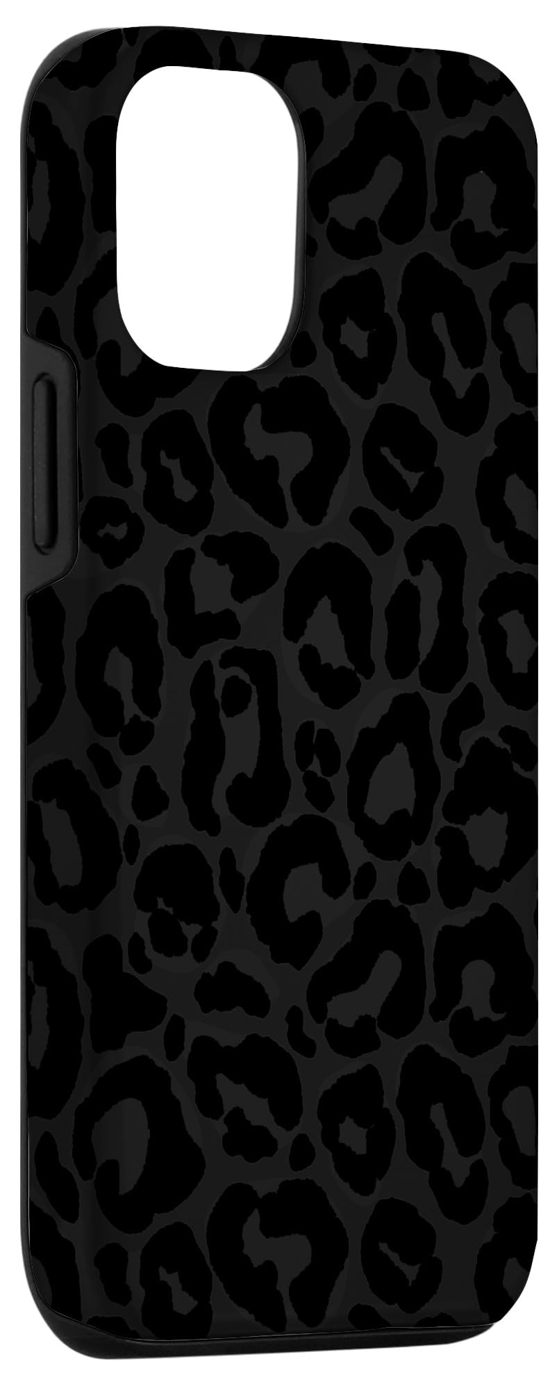 iPhone 12/12 Pro Case - Black Leopard Cheetah Print Slim Protective Cover for Women | Fashionable Phone Accessory for Daily Use, Work & Travel