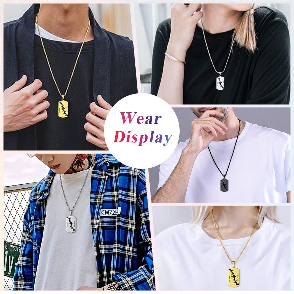 FaithHeart Jesus Ichthus Necklace - Stainless Steel & Gold Plated Christian Fish Pendant Jewelry with Gift Box - Customizable Religious Necklace for Baptism, Confirmation & Daily Wear