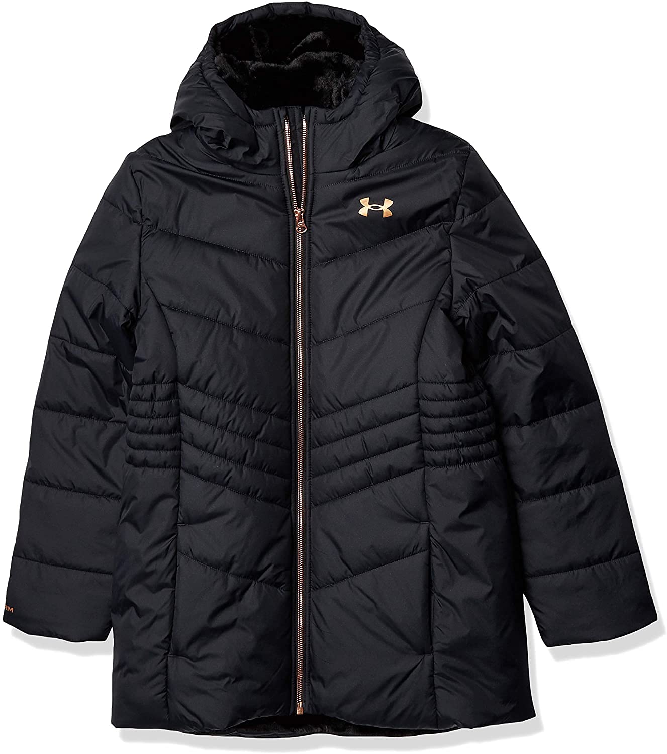 Under Armour Girls' UA Willow Parka Puffer Jacket - Waterproof Winter Coat for Kids, Lightweight Insulated Hooded Jacket for Cold Weather - Perfect for School, Outdoor Play & Snow Activities