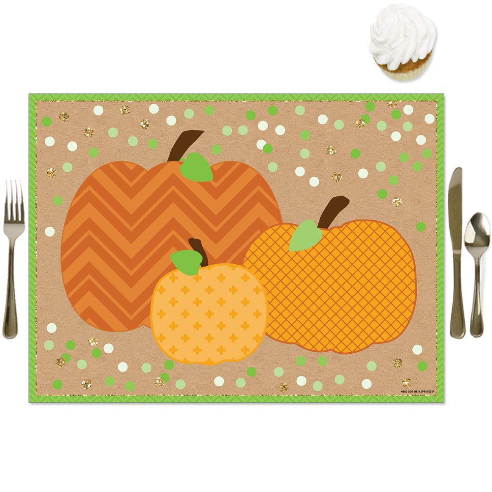 Big Dot of Happiness Pumpkin Patch Party Table Decorations - 16-Piece Set for Fall, Halloween & Thanksgiving Celebrations - Perfect for Seasonal Gatherings, Holiday Dinners, and Festive Home Decor