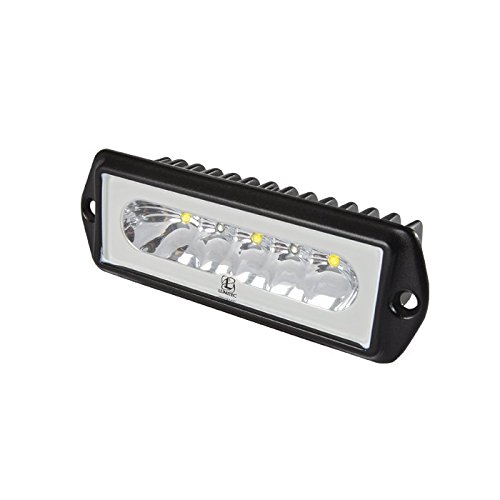 Lumitec Capri2 LED Flood Light - Flush Mount Dual Color White/Blue - Powder Coated Marine Grade Housing - Perfect for Boats, Docks, and Outdoor Lighting