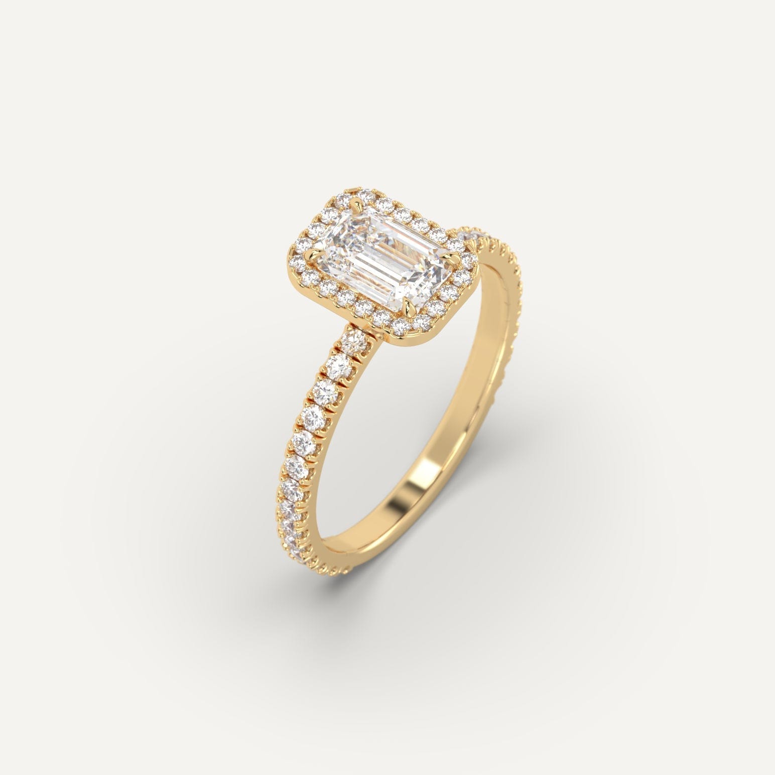 1 Carat Emerald Cut Diamond Ring - Elegant Solitaire Engagement Ring for Women, Perfect for Proposals, Weddings & Anniversaries