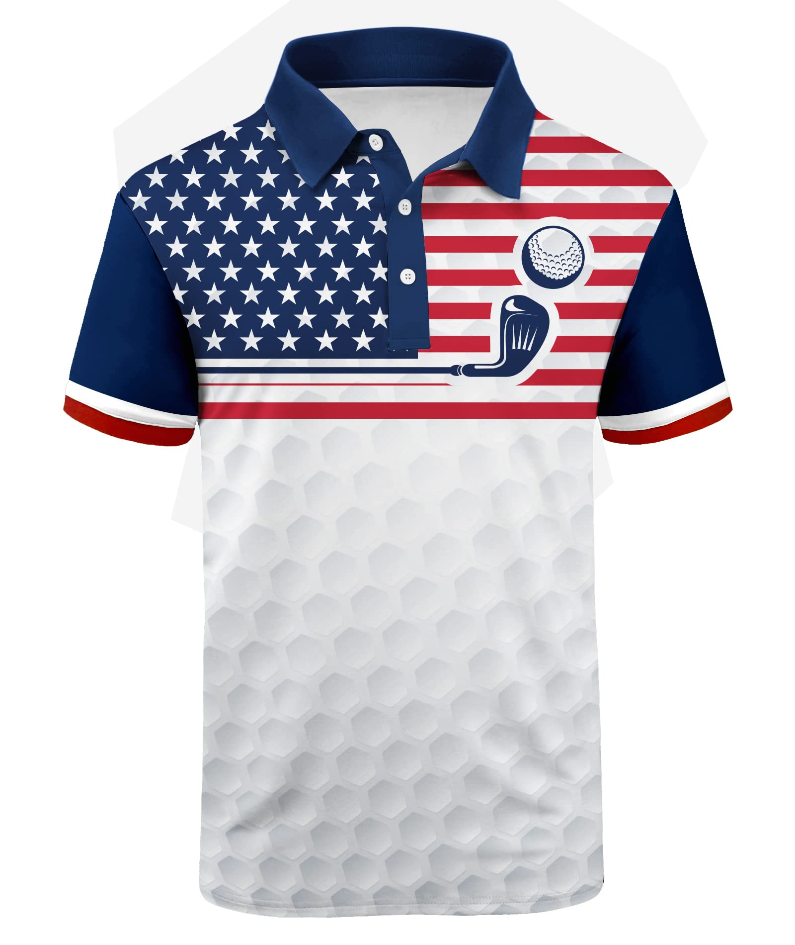 JACKETOWN Men's Lightweight Short Sleeve Golf Polo Shirt - Breathable Moisture Wicking Casual T-Shirt for Golf, Office & Summer Outdoor Activities