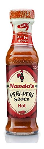 Nando's Peri Peri Sauce 125ml (4.7oz) - Medium, Hot, Extra Hot & Garlic Flavors (Pack of 4) | Authentic Portuguese BBQ, Grilling & Cooking Sauce for Chicken, Seafood & More
