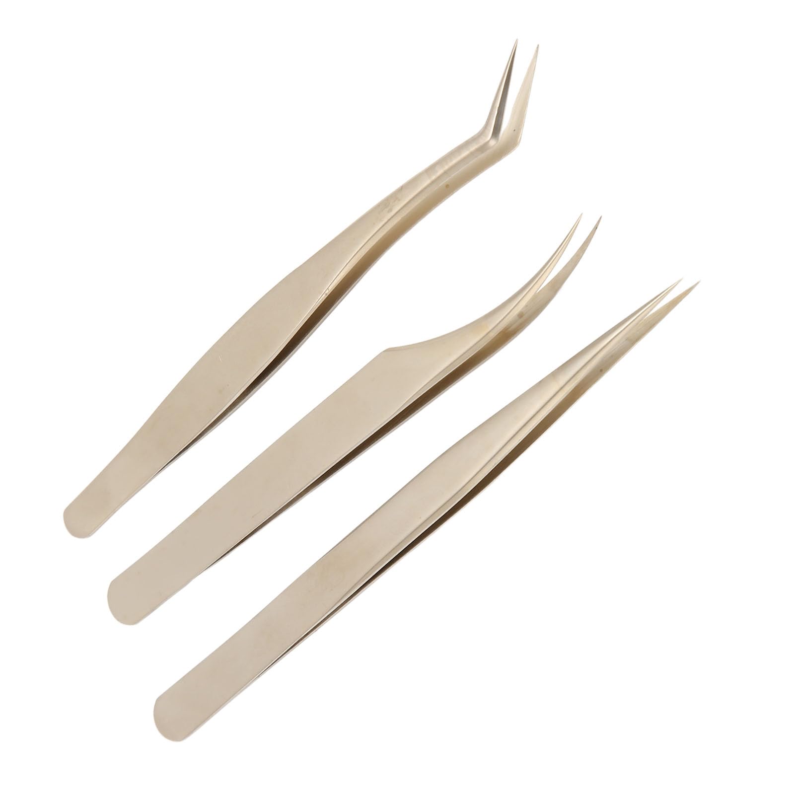 Professional Eyelash Extension Tweezers Set - High Carbon Steel Fine Tip Applicator Tools for Salon & DIY Lash Artists - Perfect for Volume, Classic & Hybrid Lash Extensions