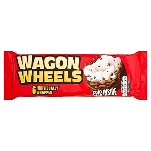 Original Wagon Wheels Cookies - Pack of 6 (36g Each) | Classic British Biscuits for Tea Time, Snacking & Lunchboxes