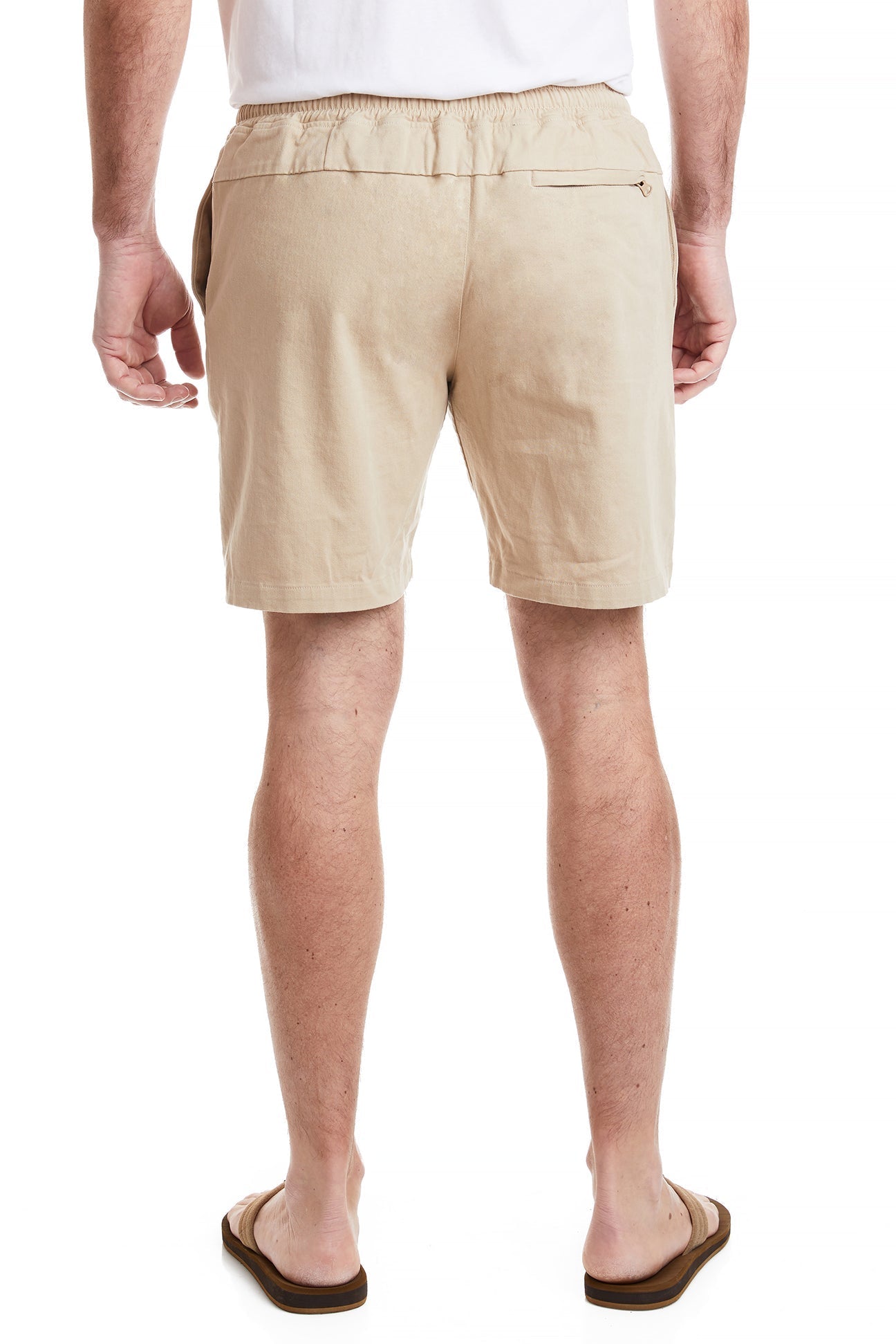 Stretch Twill Khaki Surf Shorts for Men - Comfortable & Durable Beachwear for Swimming, Surfing & Summer Activities