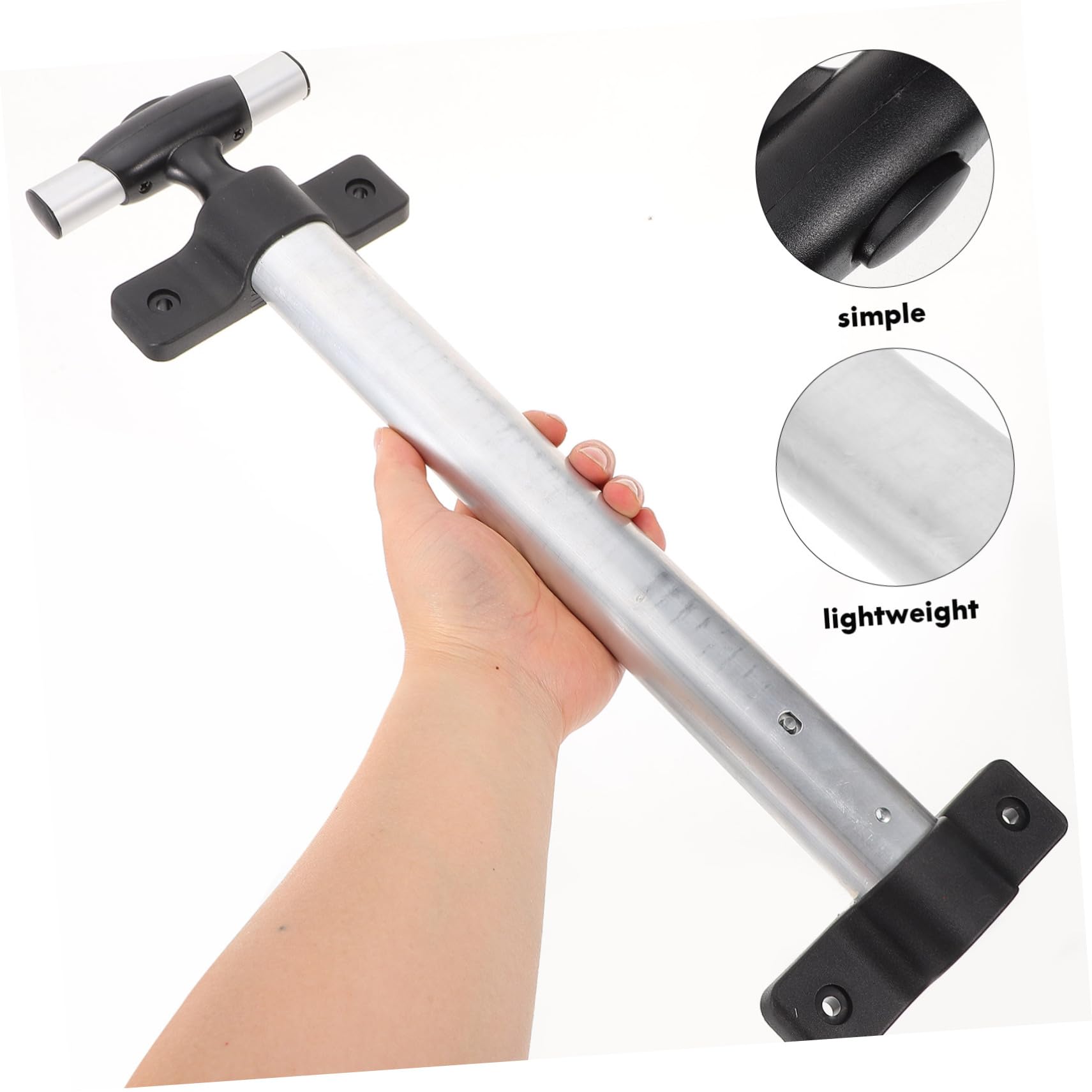 Kisangel 4-Piece Aluminum Luggage Handle Replacement Set - Durable Trolley Case Accessories for Travel Suitcases | Perfect for Business Trips, Vacations & Airport Use