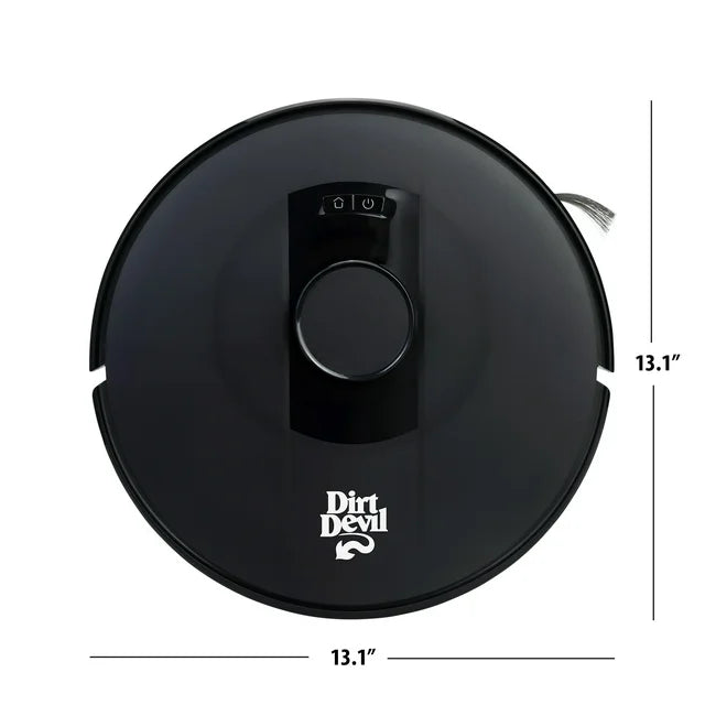 Dirt Devil EV3420 LiDAR Robot Vacuum Cleaner - Smart Mapping, Self-Charging for Hardwood Floors & Carpets - Perfect for Pet Hair & Daily Home Cleaning
