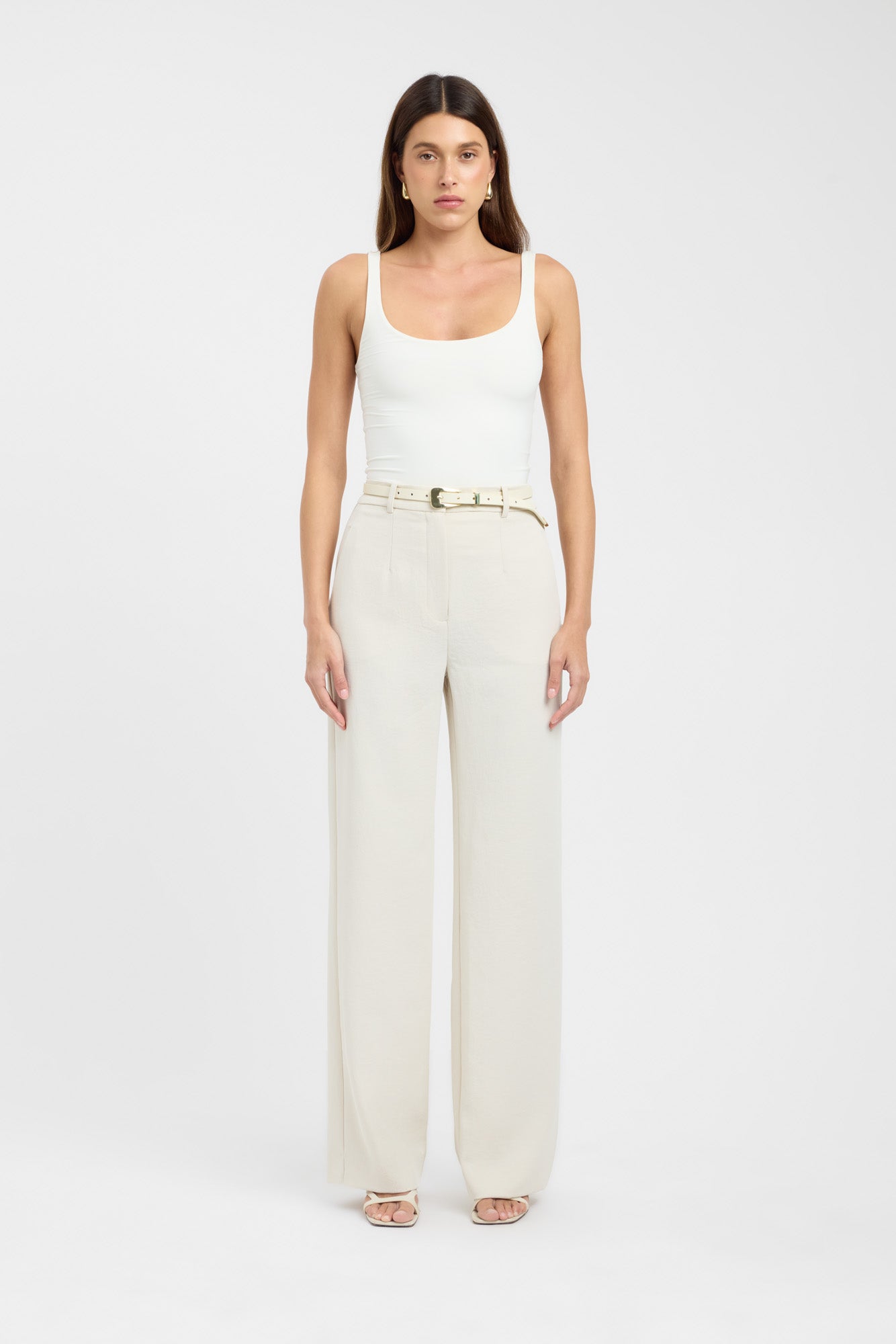 Ariel Straight Leg Pants for Women - High Waist Comfortable Office Trousers - Perfect for Business Casual & Workwear Outfits