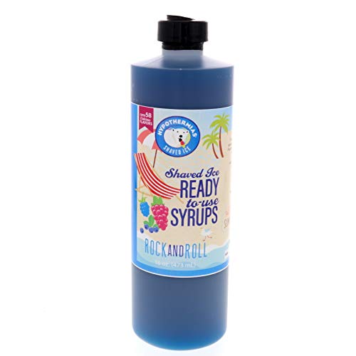 Premium Hawaiian Snow Cone Syrup - 3 Pack (Tiger's Blood, Rock and Roll, Wild Cherry) 16 Fl Oz Each - Perfect for Summer Parties, Carnival Treats & Frozen Dessert Toppings