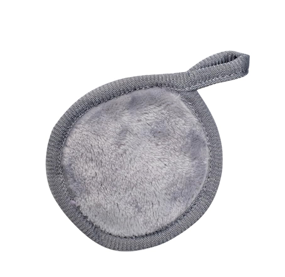 Eco-Friendly Reusable Makeup Remover Pads - 3 Pack Washable Microfiber Face Cloths for All Skin Types | Gentle Makeup Eraser & Cleansing Pads | Perfect for Travel, Daily Skincare & Sustainable Beauty Routine (Grey, A22)