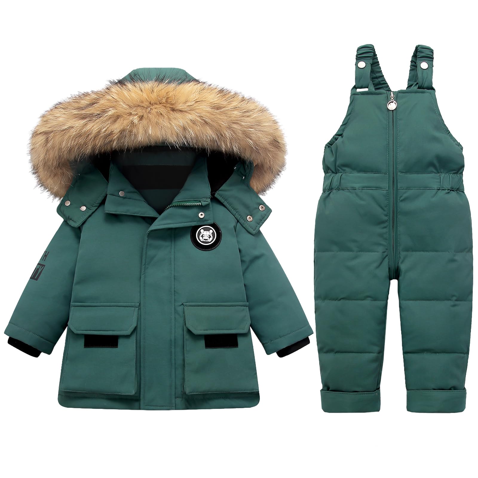 Warm Baby Snowsuit for Toddlers 1-5T - Winter Coat & Pants Set for Boys & Girls | Outdoor Play, Snow Day & Cold Weather Protection