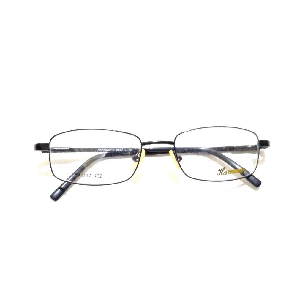 Premium Black Full Frame Rectangle Progressive Glasses - No-Line Multifocal Bifocal Lenses (1189BK) | Ideal for Reading, Computer Work & Everyday Use