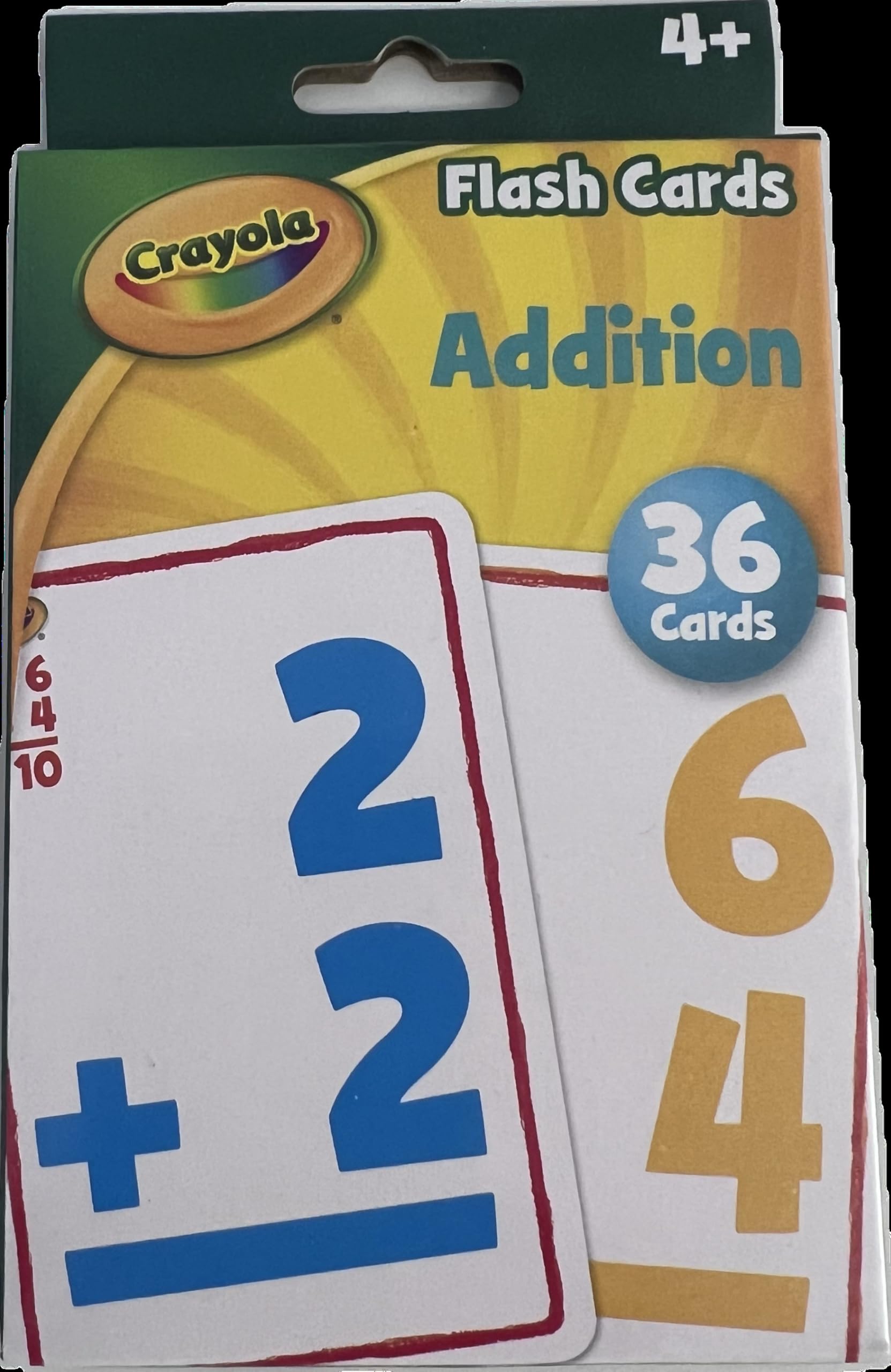 Crayola Addition Math Skills Flash Cards - 36 Educational Learning Cards for Kids - Perfect for Homeschooling, Classroom Activities & Math Practice