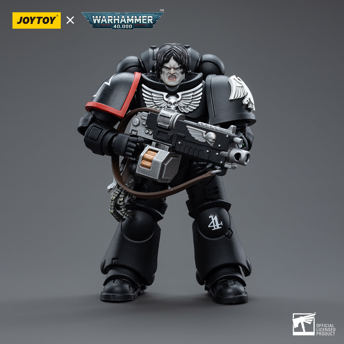 JOYTOY 1/18 Scale Warhammer 40K Raven Guard Intercessors Action Figure Set (4pcs) - Perfect for Collectors, Tabletop Gaming & Display