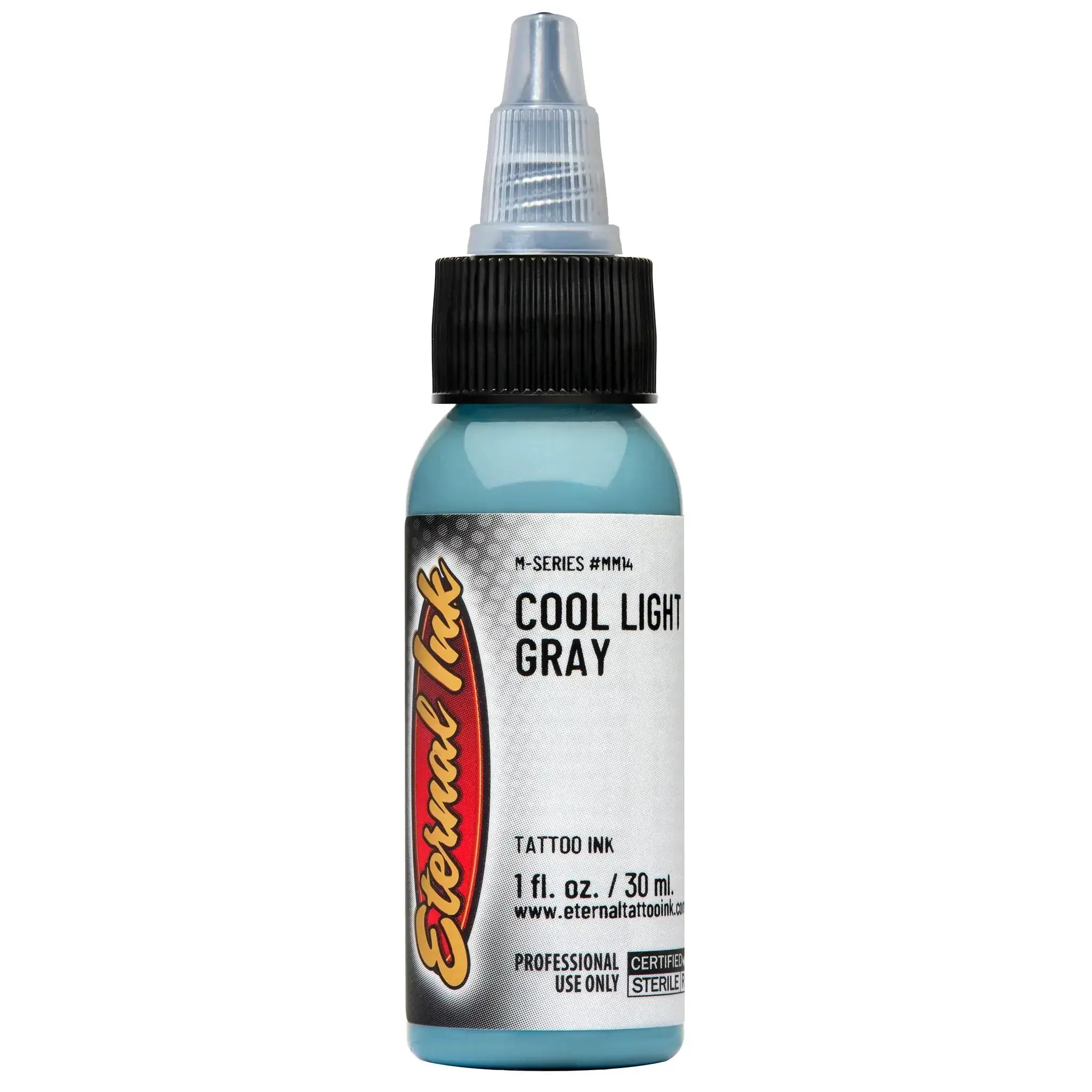 Premium 1 oz Light Gray Eternal Ink - Fast Drying, Waterproof & Fade Resistant for Calligraphy, Tattoos & Art Projects