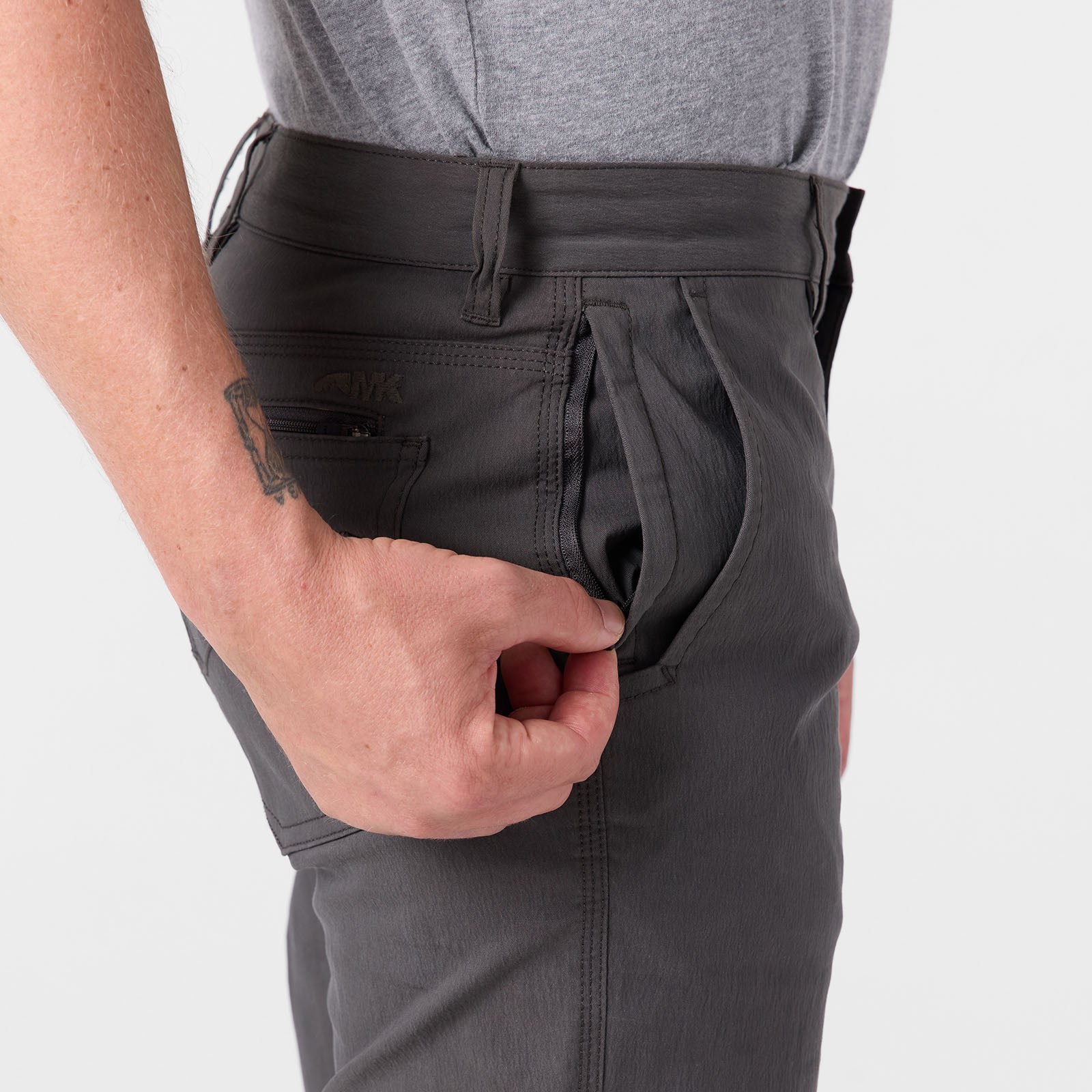 Men's Rover Pant Jackson Grey - Comfortable Outdoor Hiking & Travel Pants for Adventure & Casual Wear