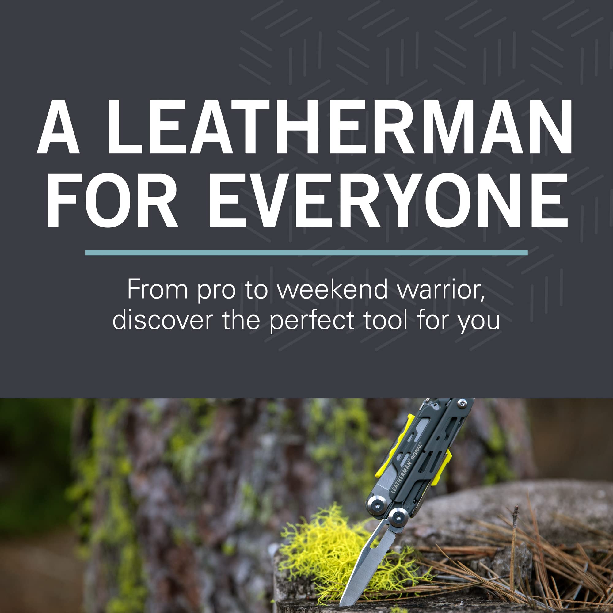 LEATHERMAN Signal Camping Multitool - Fire Starter, Hammer & Emergency Whistle | USA-Made Outdoor Survival Gear | Perfect for Hiking, Camping & Emergency Preparedness