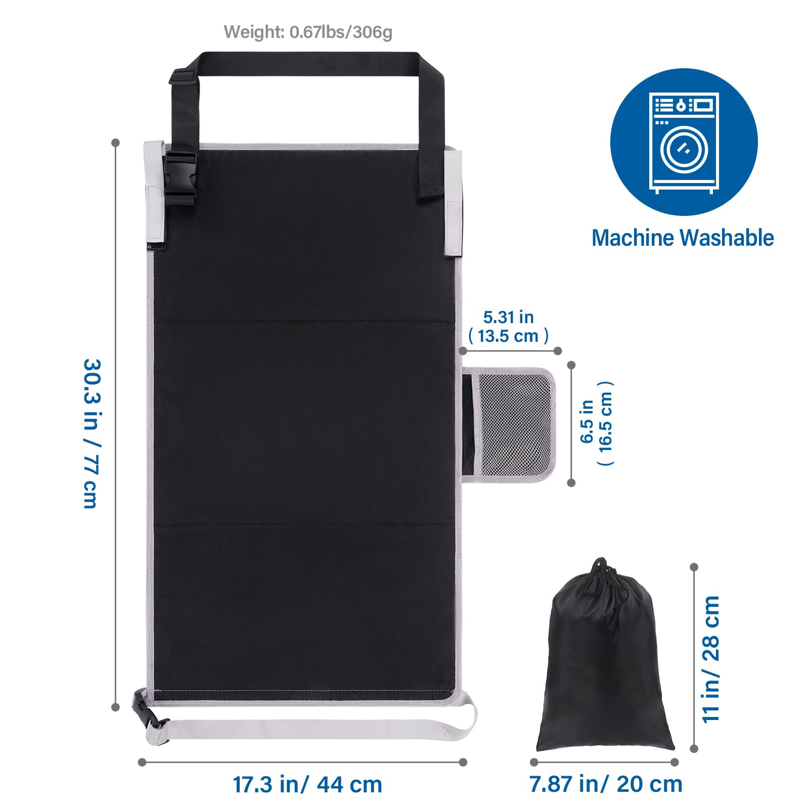 **Airplane Seat Extender for Kids - Portable Toddler Airplane Bed & Foot Rest - Baby Travel Hammock for Flights - Child Sleeping Mat & Nap Cot - Essential Travel Accessories for Comfortable Airplane Sleep (Black)**    *Perfect for long flights, naps, and keeping toddlers comfortable during travel.*