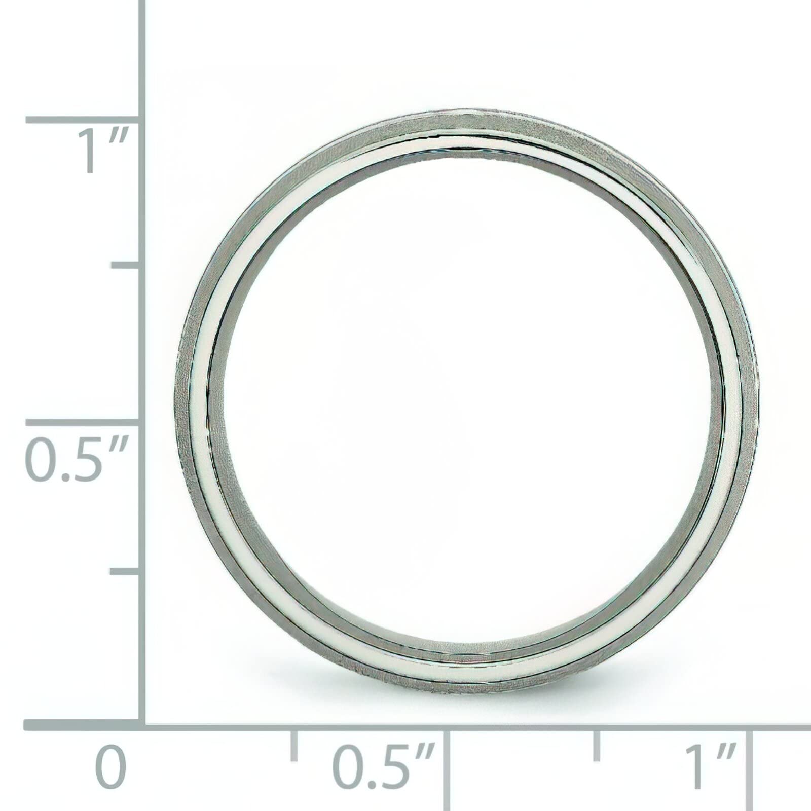 6mm Titanium Grooved Men's Wedding Ring Band - Size 11 - Durable & Comfortable for Everyday Wear, Anniversary Gifts & Special Occasions