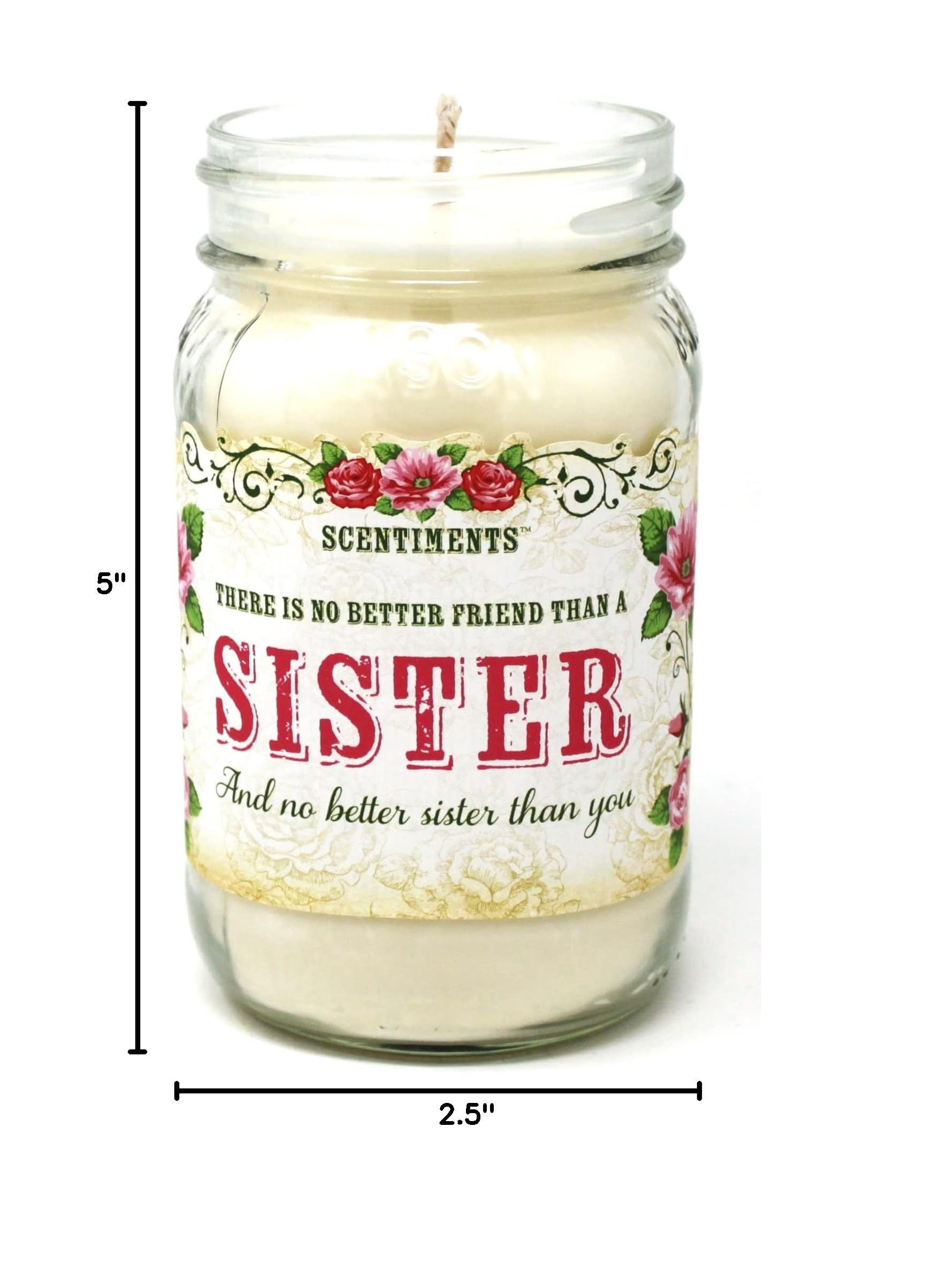 Nika's Home 16oz Soy Candle - Cinnamon Scented, 80+ Hours Burn Time, Natural White, Perfect Sister & Friendship Gift for Home Decor, Relaxation & Special Occasions