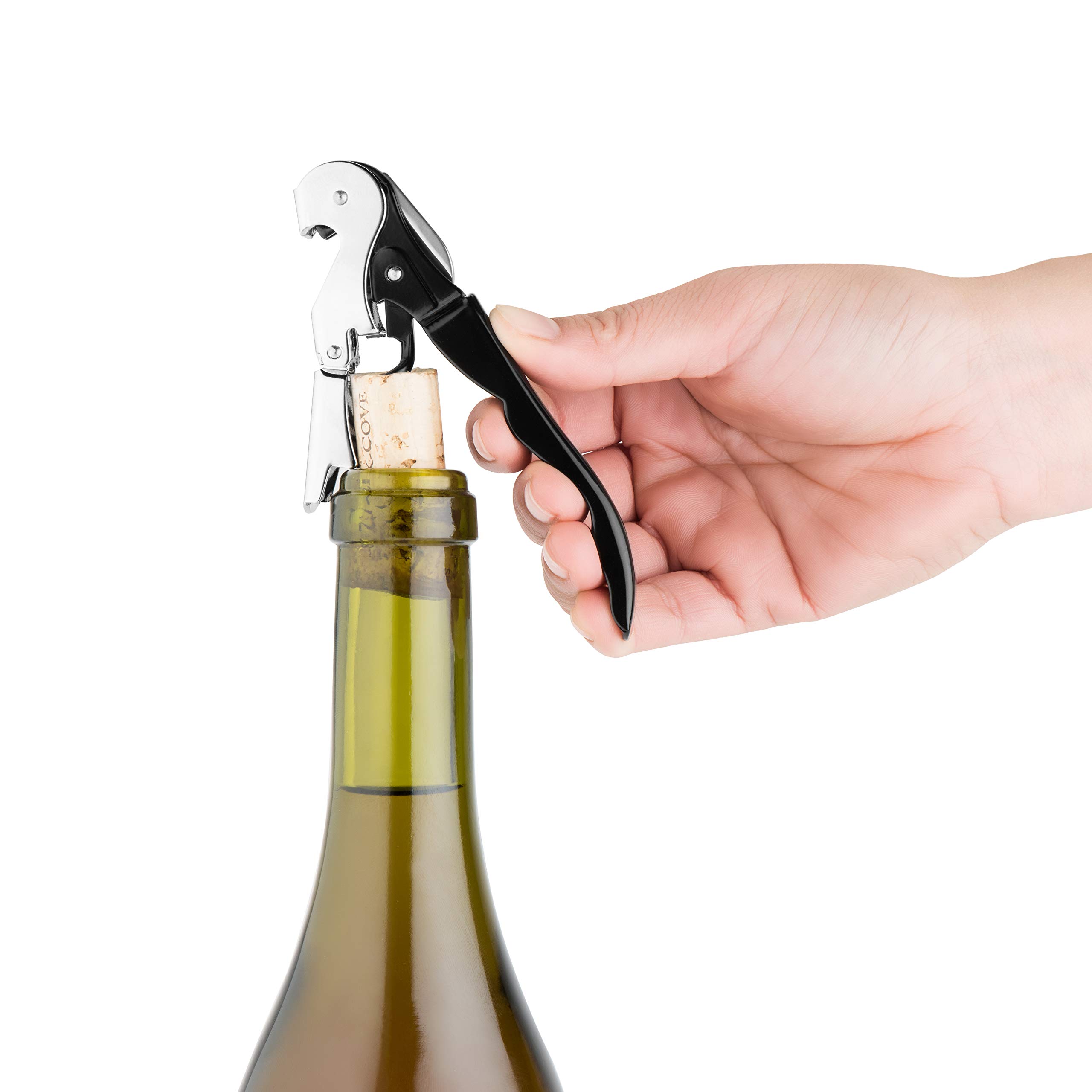 True Truetap Double Hinged Professional Waiter's Corkscrew - Premium Wine Key & Bottle Opener for Sommeliers & Restaurants | Perfect for Wine Bars, Dinner Parties & Gifts