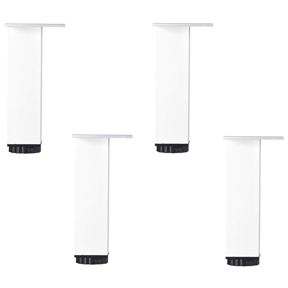 Adjustable Silver Metal Furniture Legs - 4 Pack (8-40cm Height) for Coffee Tables & Furniture Support - Perfect for DIY Home Decor & Furniture Repair Projects