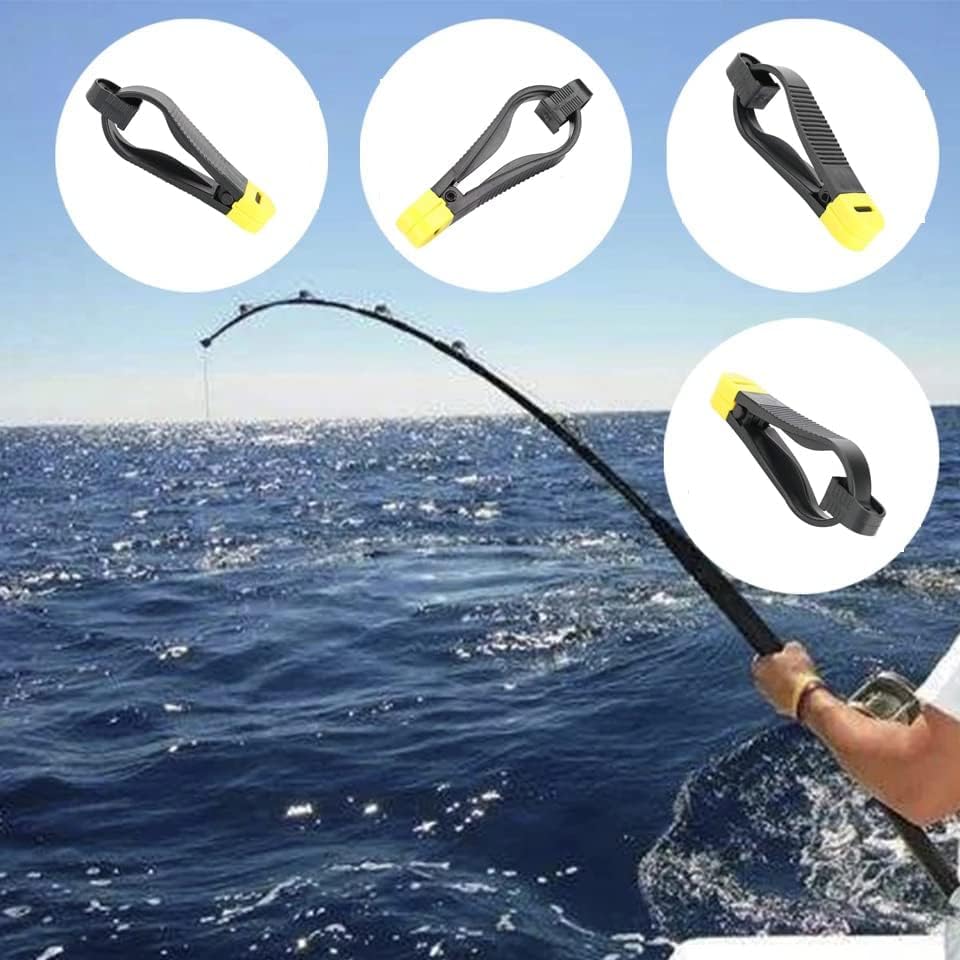 Heavy Duty Power Grip Line Release Clips - 18 Inch Leader for Planer Board & Downrigger - Premium Trolling Fishing Accessories for Walleye, Salmon & Bass Fishing (Great for Offshore & Inshore Fishing)