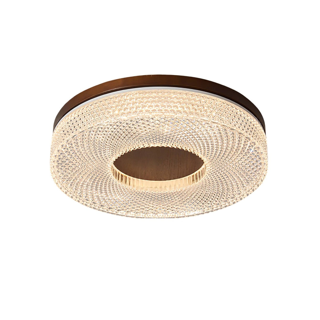 Modern Acrylic Halo Round Ceiling Light Fixture - Energy Efficient LED Flush Mount Lighting for Bedroom, Living Room & Kitchen | Dimmable Contemporary Home Decor
