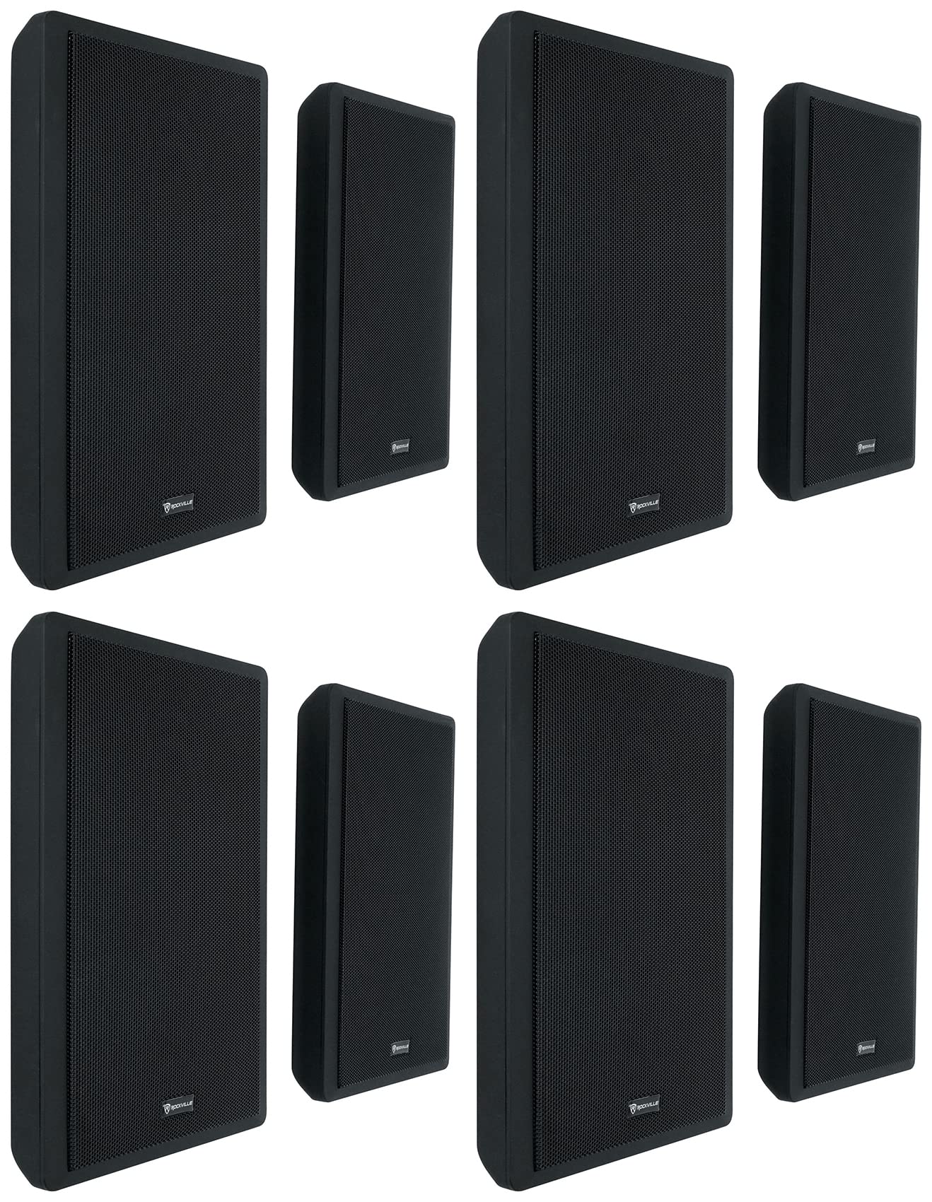 Rockville RockSlim Black Home Theater 5.25