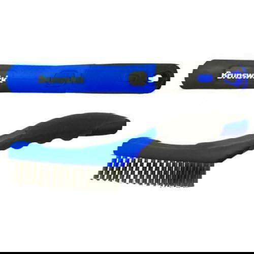 Brunswick Bowling Shoe Brush - Blue - Premium Shoe Cleaning Tool for Bowlers - Perfect for League Play & Practice Sessions