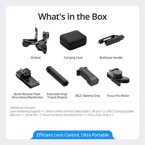 DJI RS4 Combo 3-Axis Gimbal Stabilizer for Mirrorless & DSLR Cameras - Professional Video Stabilization for Vlogging, Filmmaking & Content Creation