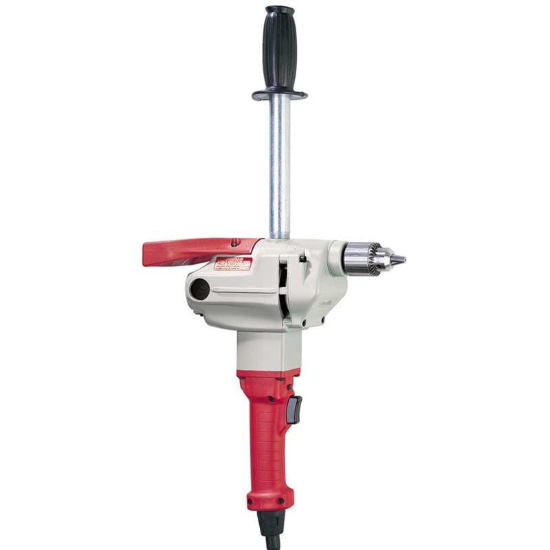 1-3/4 Inch 120V Heavy Duty Electric Drill with Keyed Chuck - 350 RPM High Torque Power Tool for Woodworking, Metal Drilling & Construction Projects