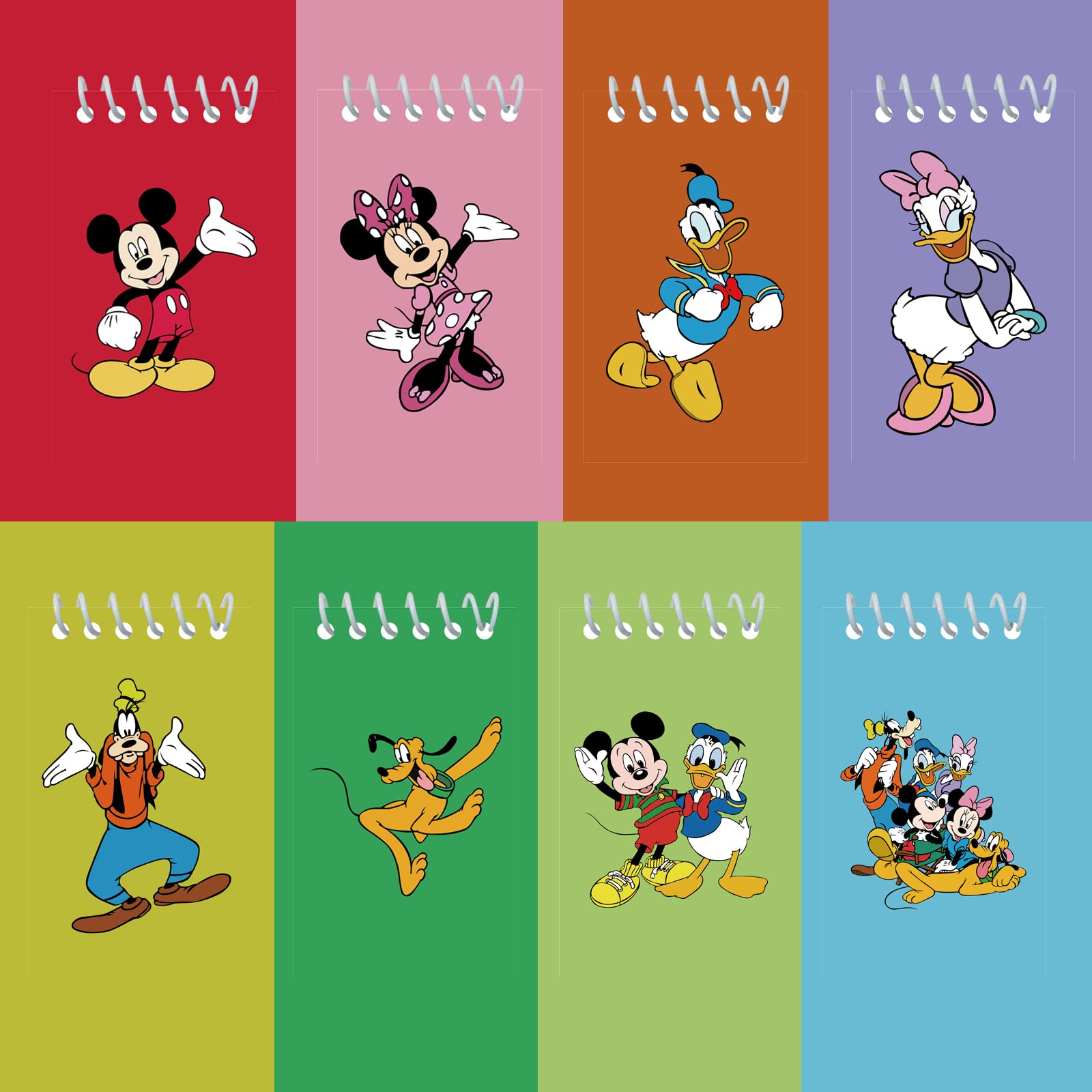 24-Pack Mickey & Minnie Mouse Spiral Notepads - 2.36