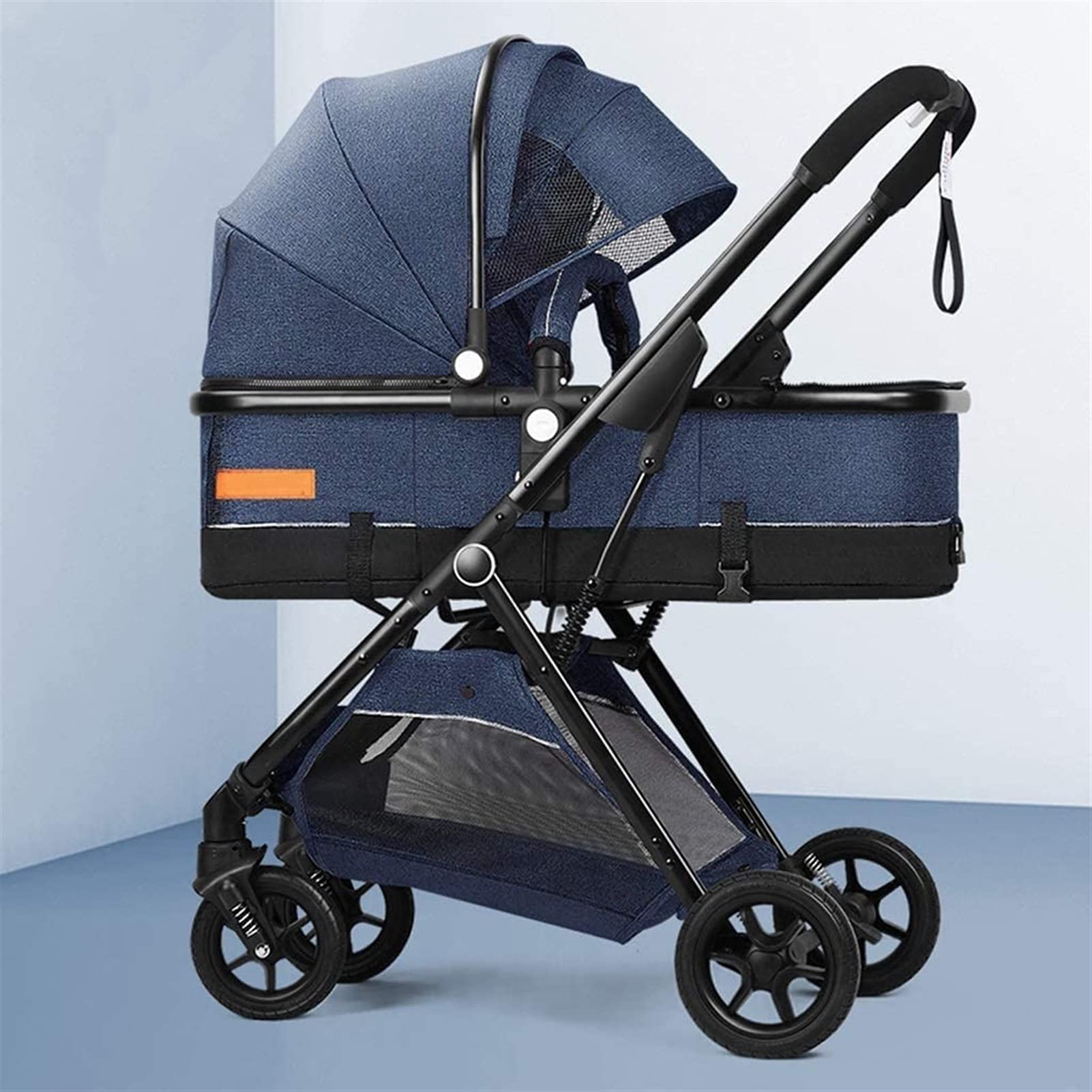 LXLA Lightweight Foldable Baby Stroller - 2-Way Reclining Seat with Shock Absorption for Newborns & Toddlers 1-3 Years | Perfect for Travel, Shopping & Daily Walks