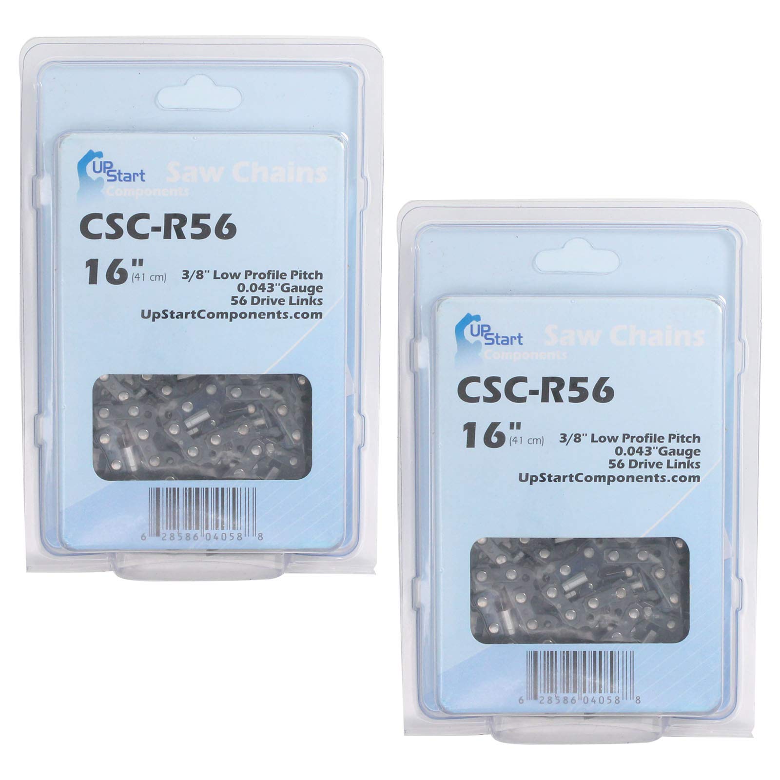 2-Pack 16-Inch Chainsaw Chain Replacement for Echo CS-330T - 16