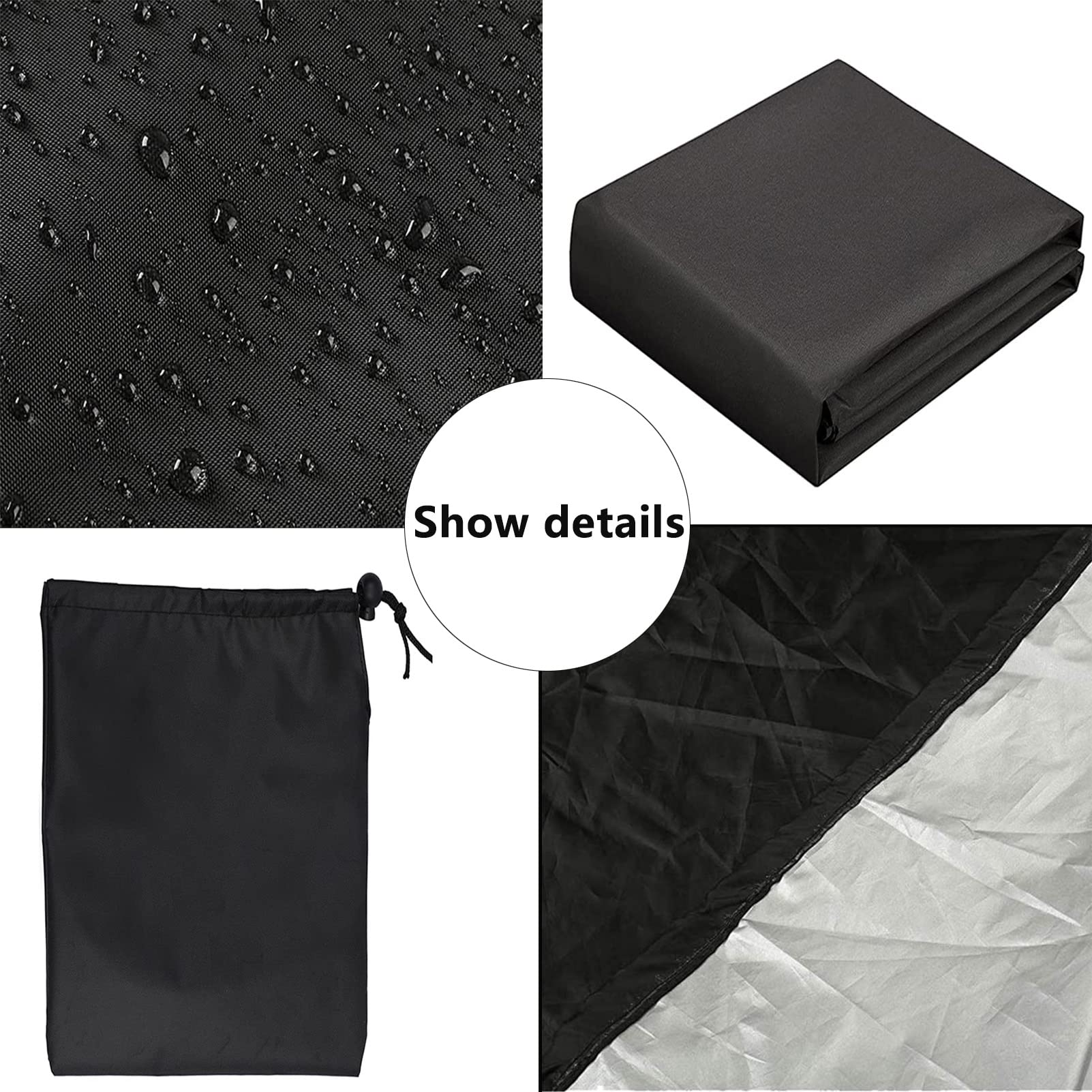 Waterproof Rattan Cube Set Cover 88x88x34in - 420D Heavy Duty Outdoor Furniture Protector for Garden, Patio & Balcony - Durable UV Resistant Cube Table Cover for All-Weather Protection (Fits Rattan Furniture Sets) - Perfect for Outdoor Dining, Lounging & Entertaining