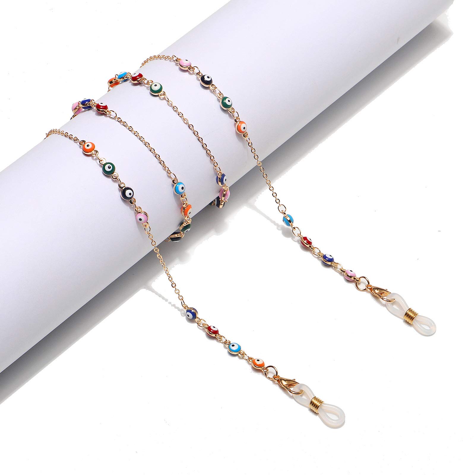 Evil Eye Mask Lanyard for Women - Bling Necklace Strap for Glasses & Face Masks