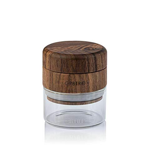 Walnut Top/Clear Jar