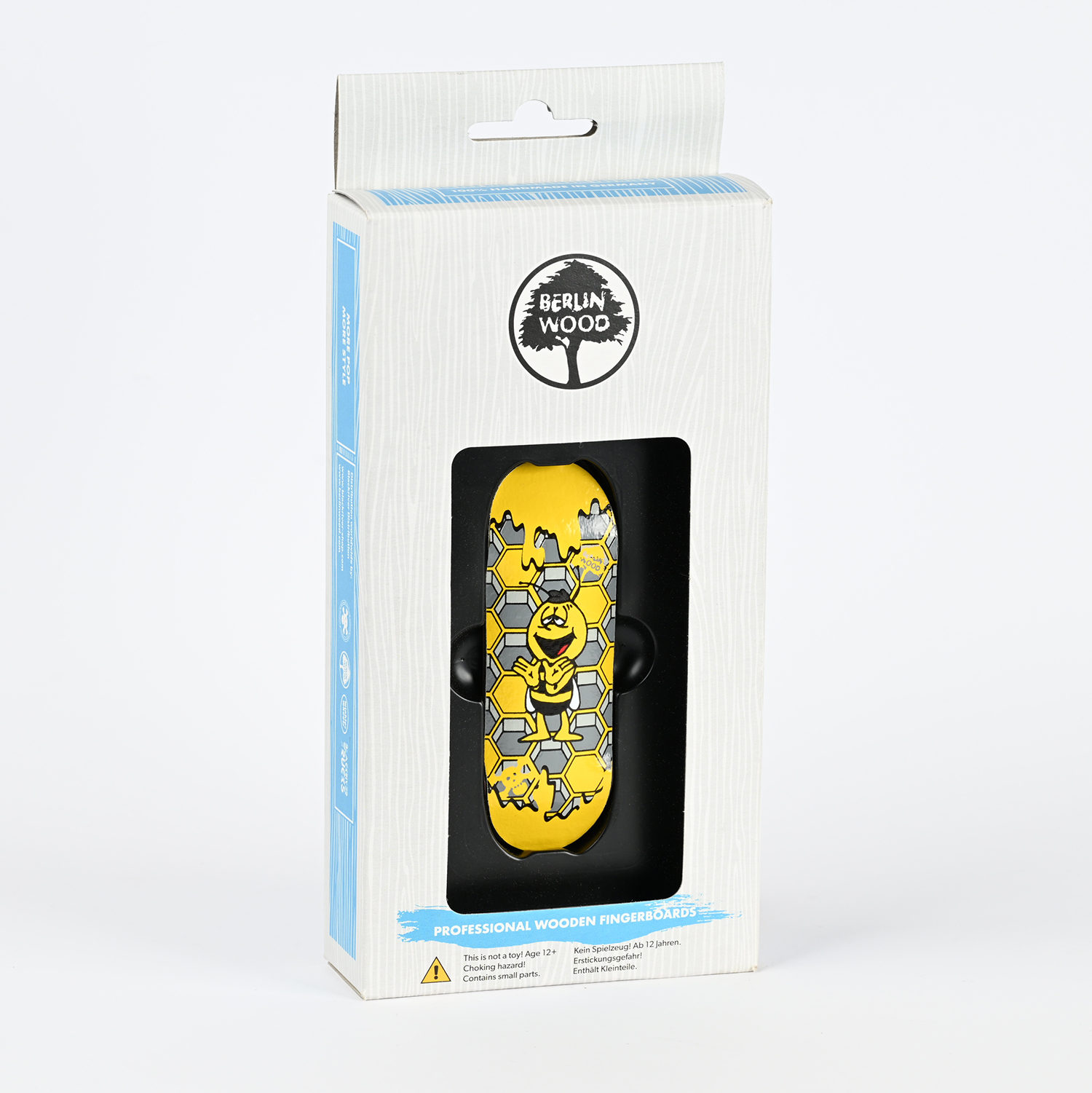 Berlinwood Fingerboard Deck Wu Willi - Professional Finger Skateboard for Tricks & Stunts - Perfect for Skateboarding Enthusiasts & Collectors