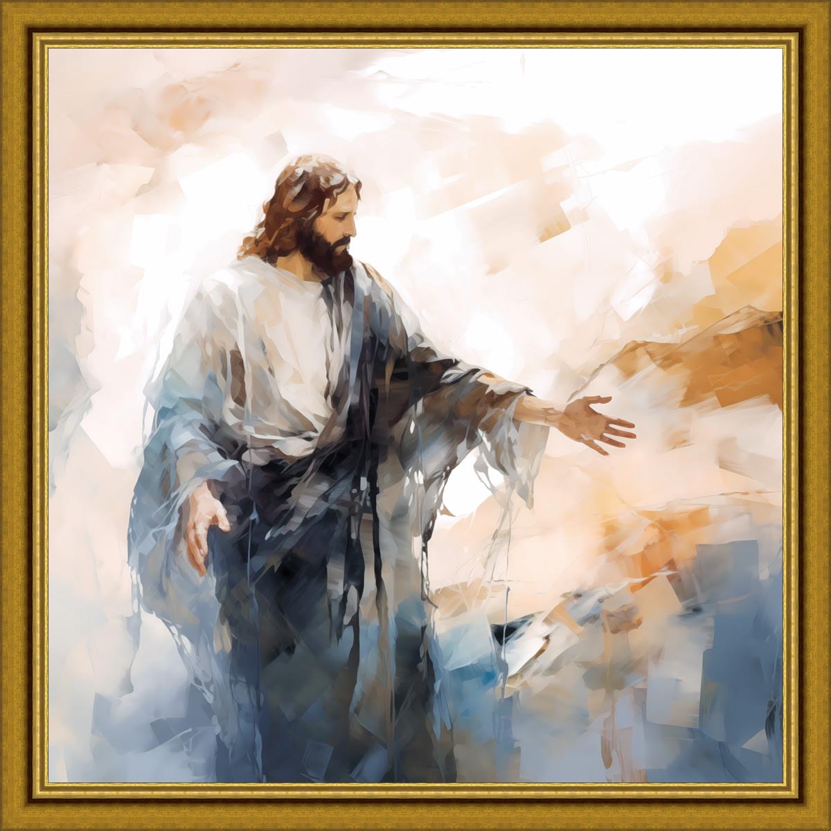 Come Unto Me Large Wall Art - Inspirational Christian Home Decor for Living Room, Bedroom & Office - Perfect for Gifts & Spiritual Spaces