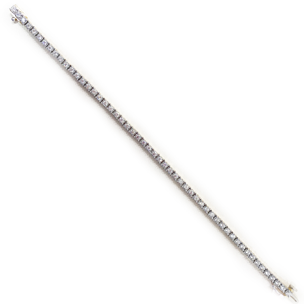 14K White Gold Diamond Bracelet for Women - Elegant Tennis Bracelet for Everyday Wear & Special Occasions